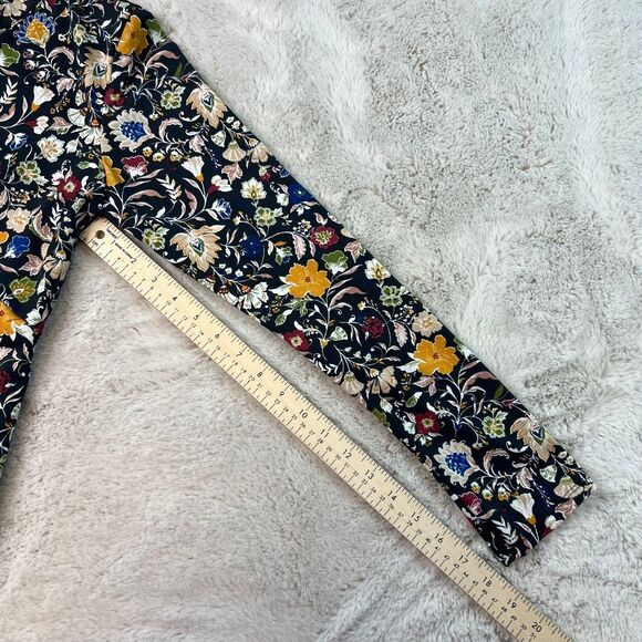 Altard State Long Sleeve Floral Boho Mini Dress Size Medium Fall Stretchy Short - Picture 8 of 12